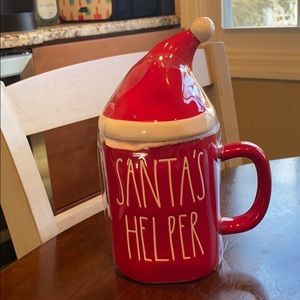 Rae Dunn Santa’s helper mug with Santa hat